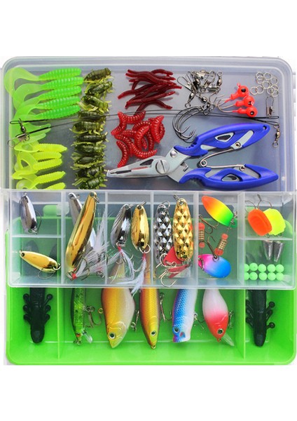 101 Parça Balık Tutma Takımı Karışık Yem Kutusu (Yurt Dışından)
