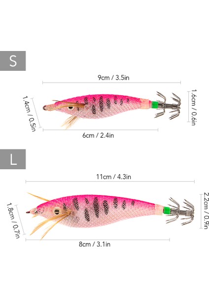6 cm ve 8 cm Işık Veren Kalamar Ustası Balık Tutma Yapacağı (Yurt Dışından) indirimleri
