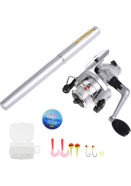Pen Balık Tutma Mıknatıslı ve Makara Kombosu Mini Teleskopik (Yurt Dışından)