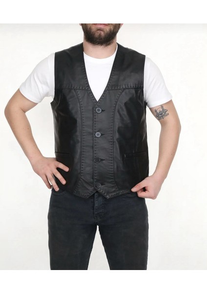 Siyah Erkek Yelek