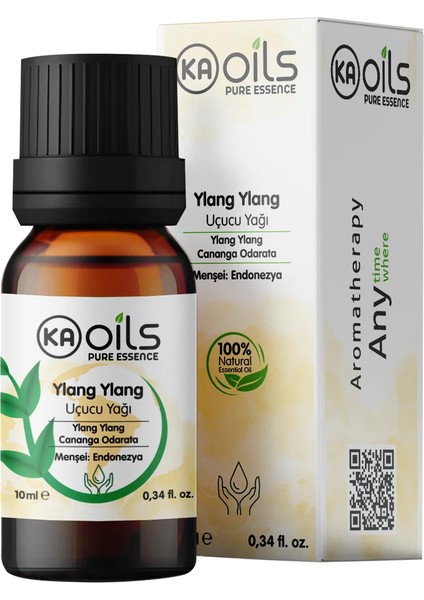 Ylang Ylang Uçucu Yağı 10 ml - %100 Saf ve Doğal Cananga Odorata Flower Oil