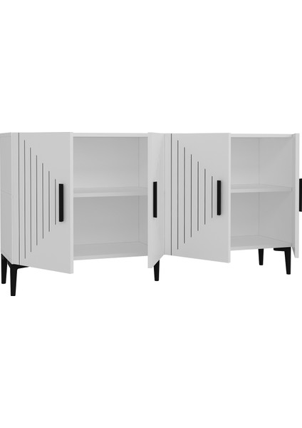 Poyrazct (KB150) Konsol Beyaz-Beyaz fırsatları