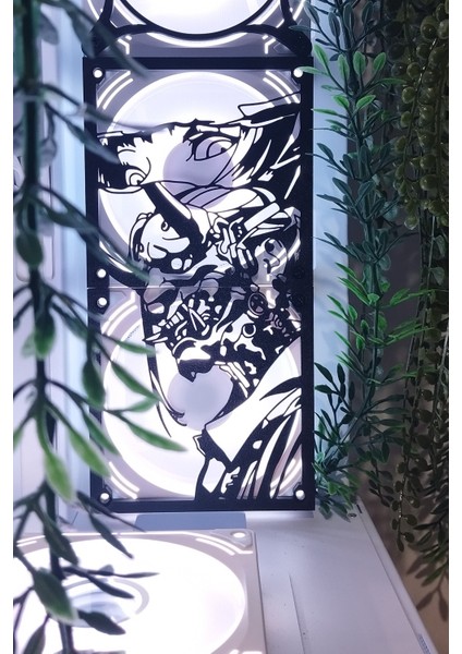 Samurai Girl 120X240 mm Siyah Çerçeveli Pc Aksesuarı, Masaüstü Bilgisayar Fan Kapağı fiyatları