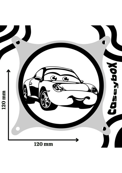 Sally 120X120 mm Beyaz Çerçeveli Oyun Pc Aksesuarı, Masaüstü Bilgisayar Fan Kapağı modelleri