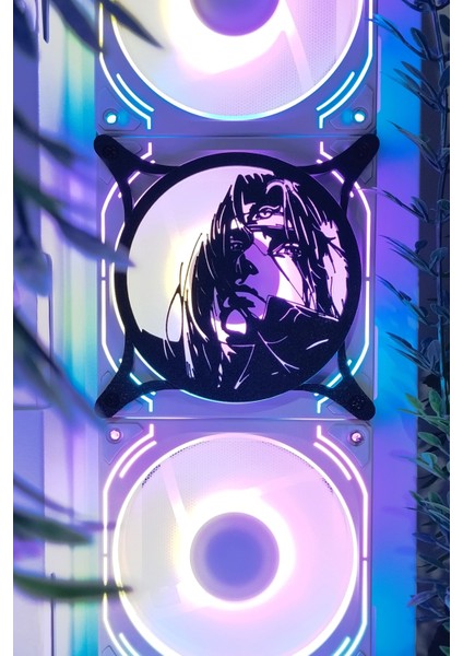 Itachi 120X120 mm Siyah Çerçeveli Pc Aksesuarı, Masaüstü Bilgisayar Fan Kapağı