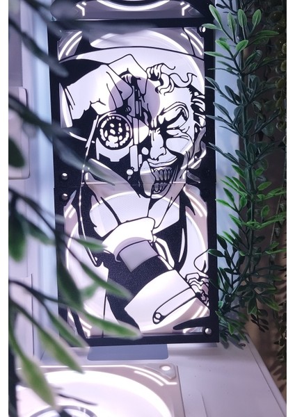 Joker 120X240 mm Siyah Çerçeveli Pc Aksesuarı, Masaüstü Bilgisayar Fan Kapağı
