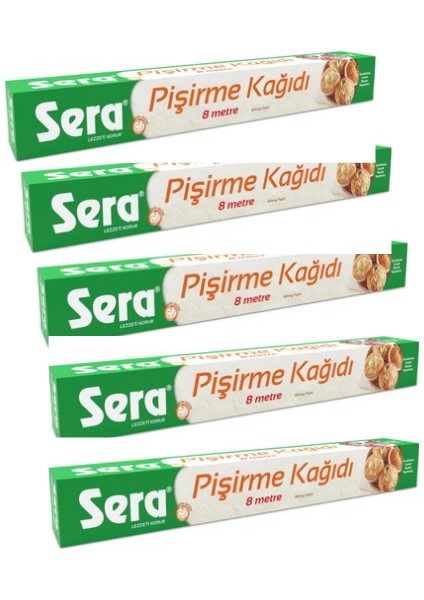 Yağlı Pişirme Kağıdı 8 Mt* 5 Adet