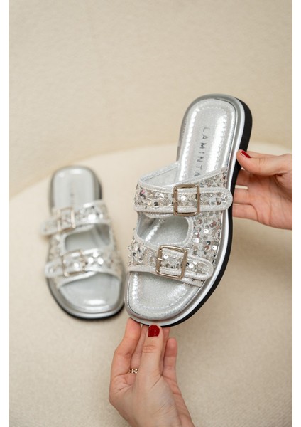 Orby Silver Tokalı Kadın Terlik