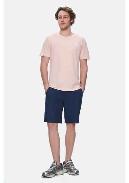 Bass Kahverengi Bisiklet Yaka Baskılı Standard Fit Erkek Tshirt modelleri