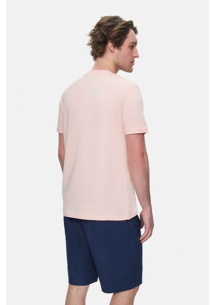 Bass Kahverengi Bisiklet Yaka Baskılı Standard Fit Erkek Tshirt fırsatları