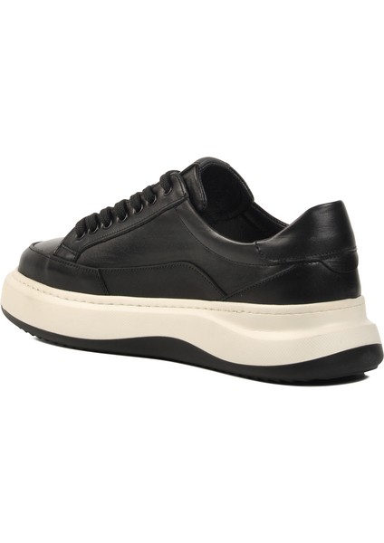 Siyah Hakiki Deri Erkek Günlük Ayakkabı E-580 M fırsatları