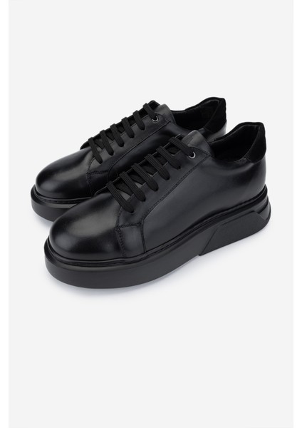 Erkek Deri Sneakers & Spor Ayakkabı 771 35110 Erk Ayk Y25 Sıyah Dr/syh