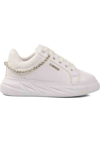 Beyaz Taşlı Kadın Sneaker 7081 Z modelleri