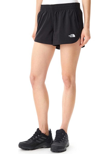 W Flex Woven Kadın Siyah Outdoor Şort NF0A8BPVJK31