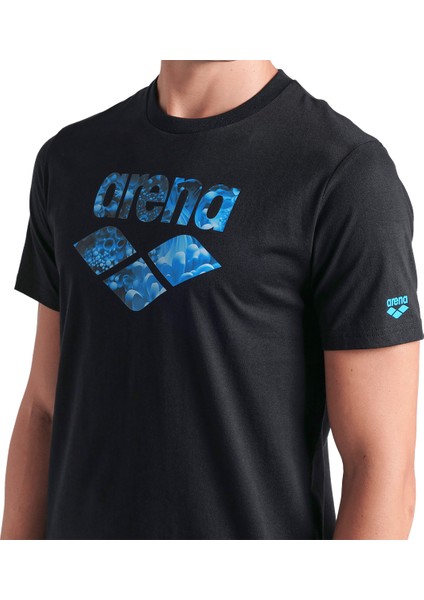 Water Prints Erkek Siyah Günlük Stil T-Shirt 009403500 fırsatları