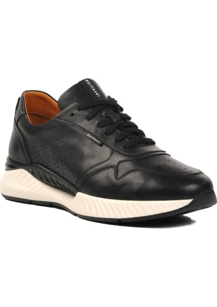 Siyah Hakiki Deri Erkek Sneaker 758803 M