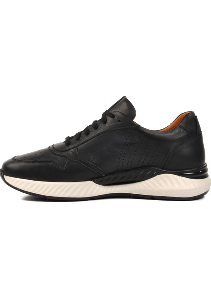 Siyah Hakiki Deri Erkek Sneaker 758803 M
