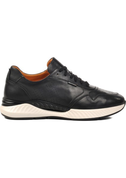 Siyah Hakiki Deri Erkek Sneaker 758803 M
