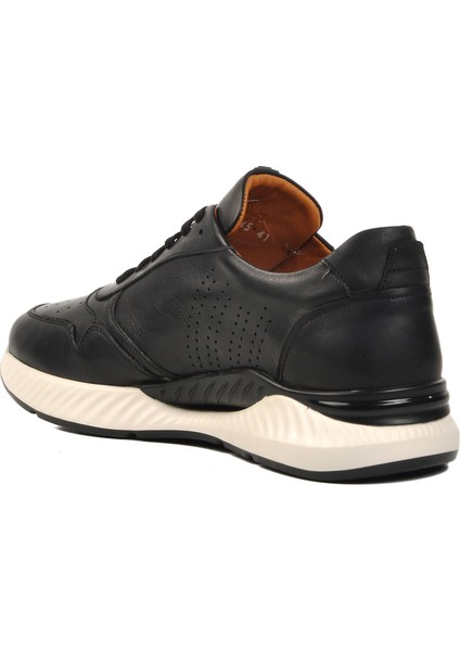 Siyah Hakiki Deri Erkek Sneaker 758803 M