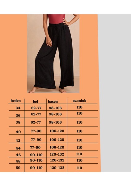 x Nurbeli Siyah Bel Lastikli Ispanyol Paça Geniş Beden Aralıklı Pantolon indirimleri