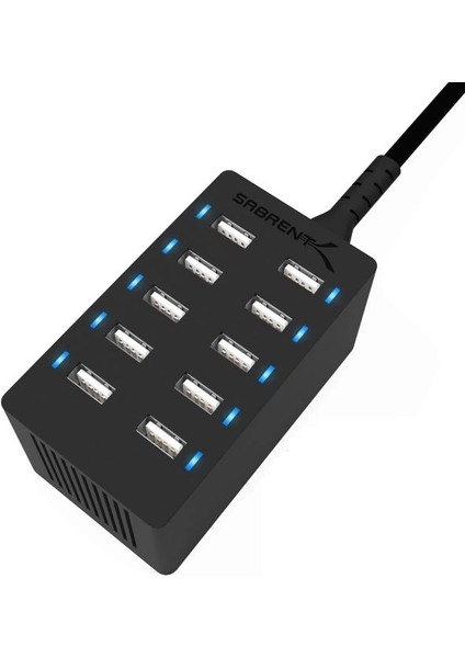 100 Watt Çoklu Bağlantı Noktalı USB Hızlı Şarj Cihazı (Ax-Adpd) 10-Port