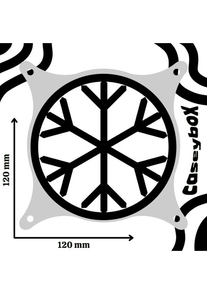 Esdeath 120X120 mm Siyah Çerçeveli Oyun Pc Aksesuarı, Masaüstü Bilgisayar Fan Kapağı modelleri