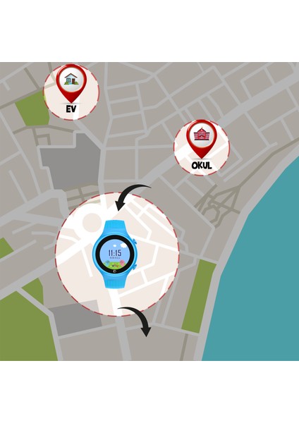 Watch 5 S Akıllı Çocuk Saati - Görüntülü Arama, Gps, Sos, Sağlık Takibi, Güvenli Alan Pembe modelleri