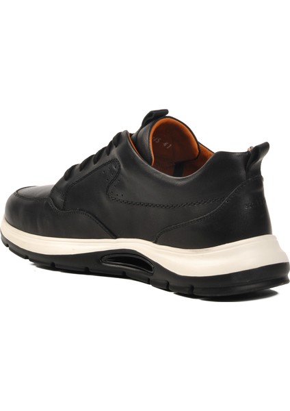 Siyah Hakiki Deri Erkek Sneaker 822502 M