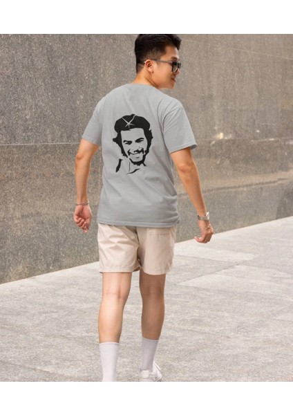 Che Guevara Baskılı Oversize Tişört – Pamuk