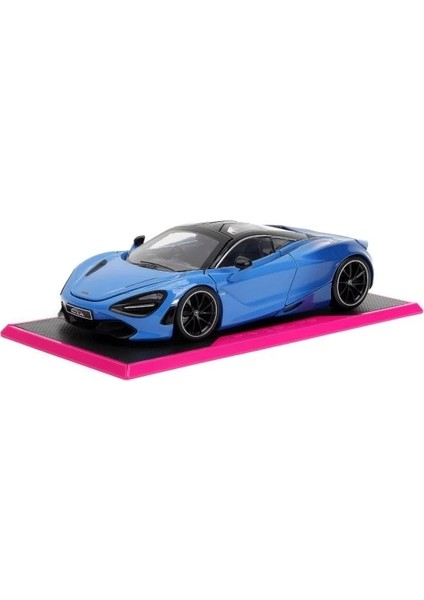 Pembe Slips 1:24 W2 Mclaren 720S Die-Cast Araba Tabanlı