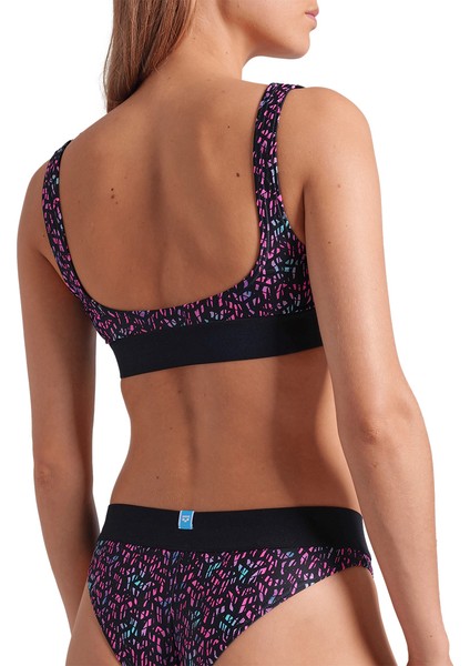 Monogram Elastic Bralette Kadın Siyah Yüzücü Bikini 009389550 indirimleri