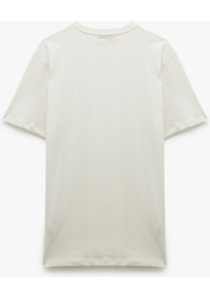 Pamuklu Kısa Kollu Bisiklet Yaka Erkek Basic Tişört fiyatları