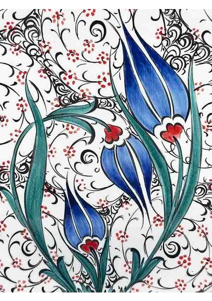 Geleneksel Miras 25CM Iznik Çini Tabak
