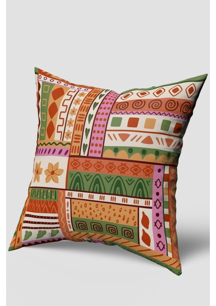 Tropikal Çok Desenli Kırlent Kılıfı