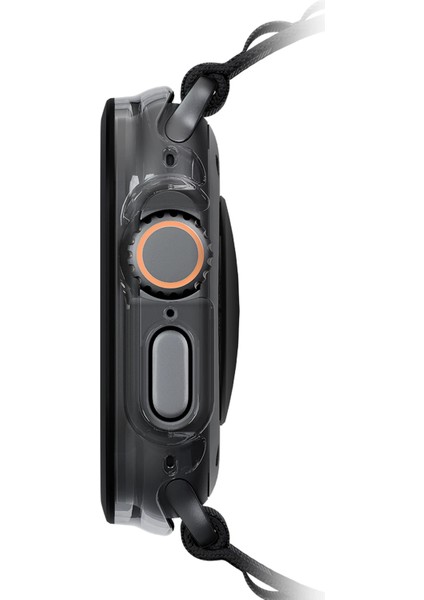 Apple Watch Ultra 49MM Kılıf Kasa Koruyucu Temperli Ekran Koruyucu 2 In 1 Camlı Kasa