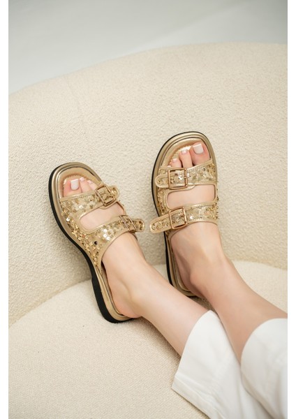 Orby Gold Tokalı Kadın Terlik