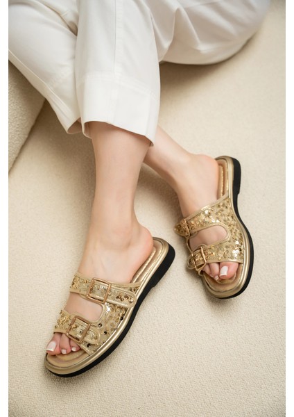 Orby Gold Tokalı Kadın Terlik modelleri