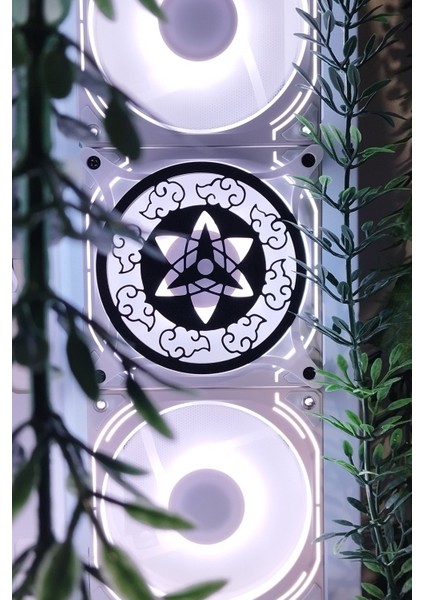 Itachi Sharingan Eye 120X120MM Beyaz Çerçeveli Pc Aksesuarı Masaüstü Bilgisayar Fan Kapağı fiyatları
