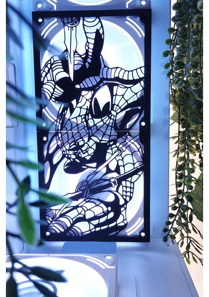 ORUMCEKADAM120X240 mm Siyah Çerçeveli Pc Aksesuarı, Masaüstü Bilgisayar Fan Kapağı