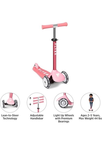 Flyer Glider Jr. Scooter'ı Pembe