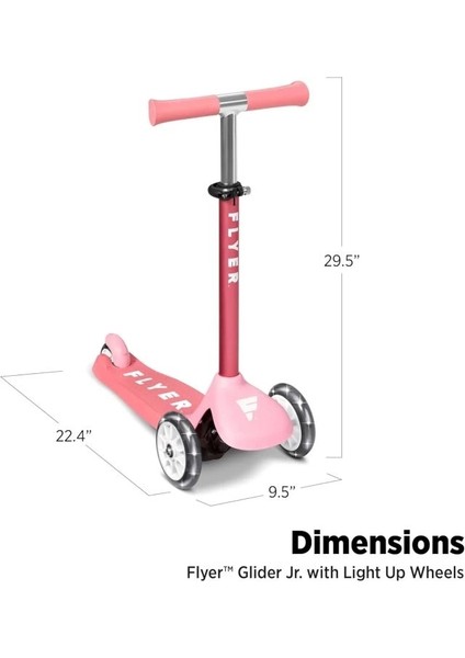 Flyer Glider Jr. Scooter'ı Pembe