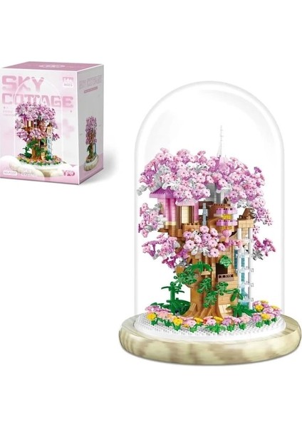 Kiraz Çiçeği Bonsai Ağaç Ev Yapı Seti