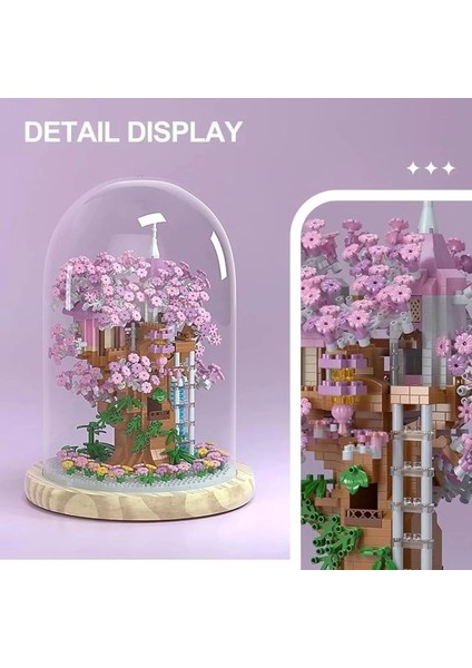 Kiraz Çiçeği Bonsai Ağaç Ev Yapı Seti