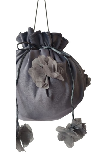 Gelin Kına Takı Kesesi,takı Çantası,koyu Gri Renk Gelin Takı Kesesi modelleri