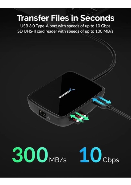 USB Tip C Bağlantı Istasyonu (Ds-Wspd) Tb3 Dual Display Docking Station