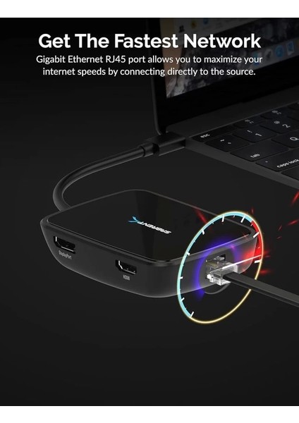USB Tip C Bağlantı Istasyonu (Ds-Wspd) Tb3 Dual Display Docking Station