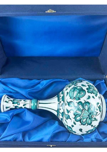Hayırlı Olsun Hediyesi Lotus Motifli Iznik Çini Vazo fiyatları
