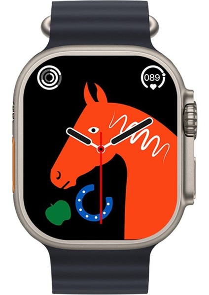 W900 Ultra Ios ve Android Uyumlu 2.09 Inc geniş Ekranlı Gümüş Akıllı Saat fiyatları