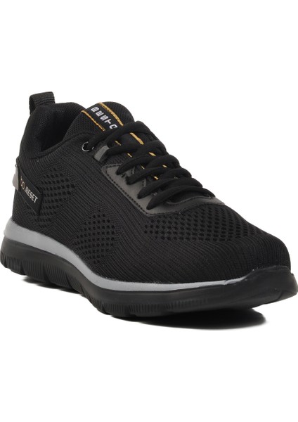 Siyah Fileli Unisex Spor Ayakkabı BST-652 G