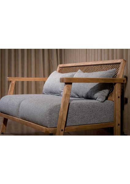 Merlin Hazeranlı Açık Ceviz Ahşap Teddy Kumaş Ikili Kanepe (Sütlü Kahve-Krem, Gri, Beyaz, Hardal) fırsatları